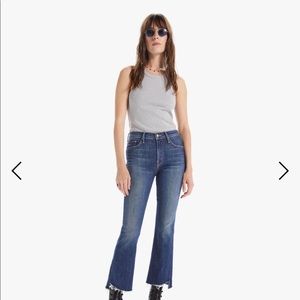 Mother Jeans Insider Crop Step Fray